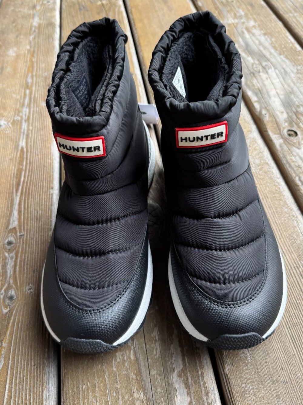 NWT Hunter Annes Black Insulated Waterproof Snow Booties in Women's 10
